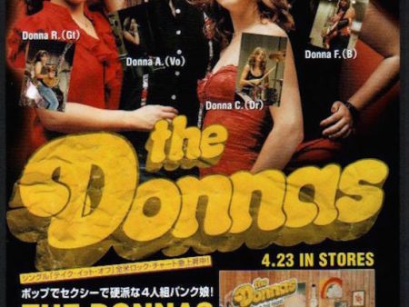 The Donnas 2003 05 Spend The Night Japan album promo ad For Cheap