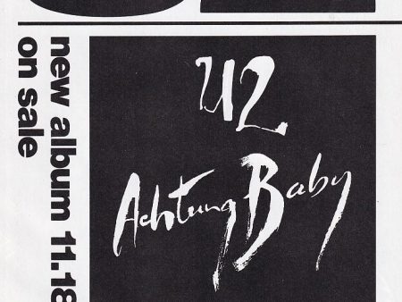 U2 1991 12 Achtung Baby Japan album promo ad Online Sale