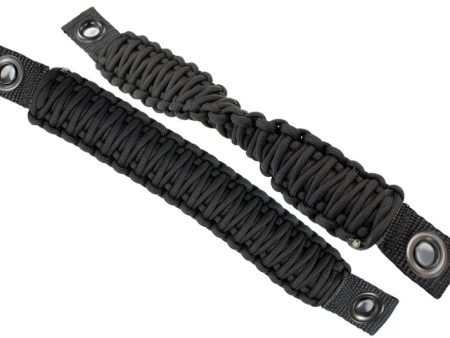 Fishbone Offroad 97-06 Jeep Wrangler Paracord Door Handles - Black Online now