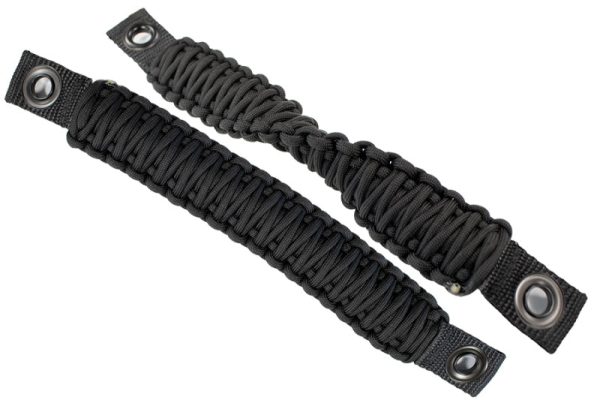 Fishbone Offroad 97-06 Jeep Wrangler Paracord Door Handles - Black Online now