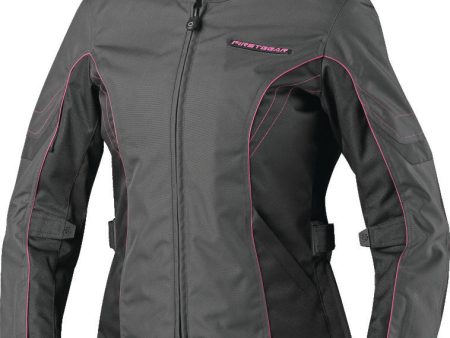 First Gear Contour Jacket Charcoal Black Pink Womens - Small Cheap