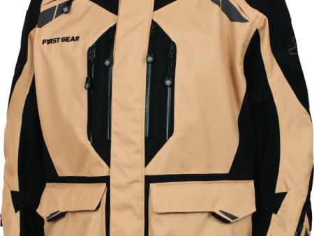 First Gear Kathmandu Jacket 2.0 Sand Black Xl Discount